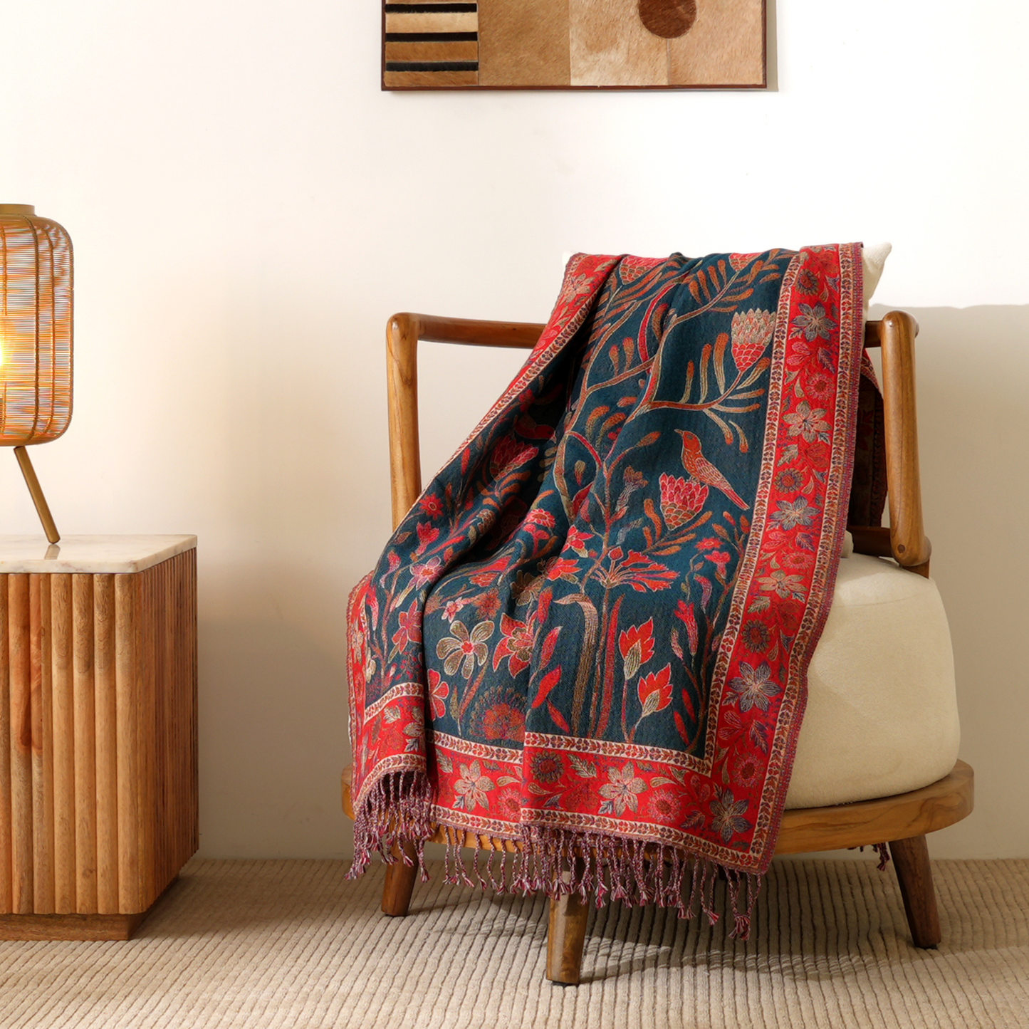 The Scarlet Garden Throw