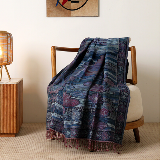 Wings Of Eternity Throw Blue
